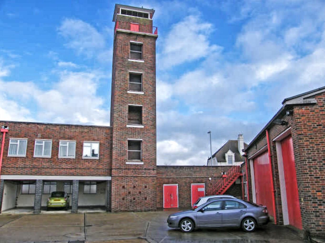 Copnor Fire Station, tower and car park
