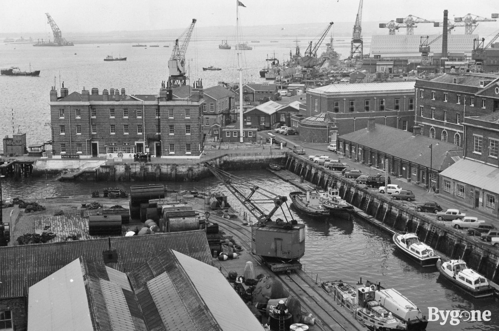 Dockyard, South Camber, Kings Stairs, 1970