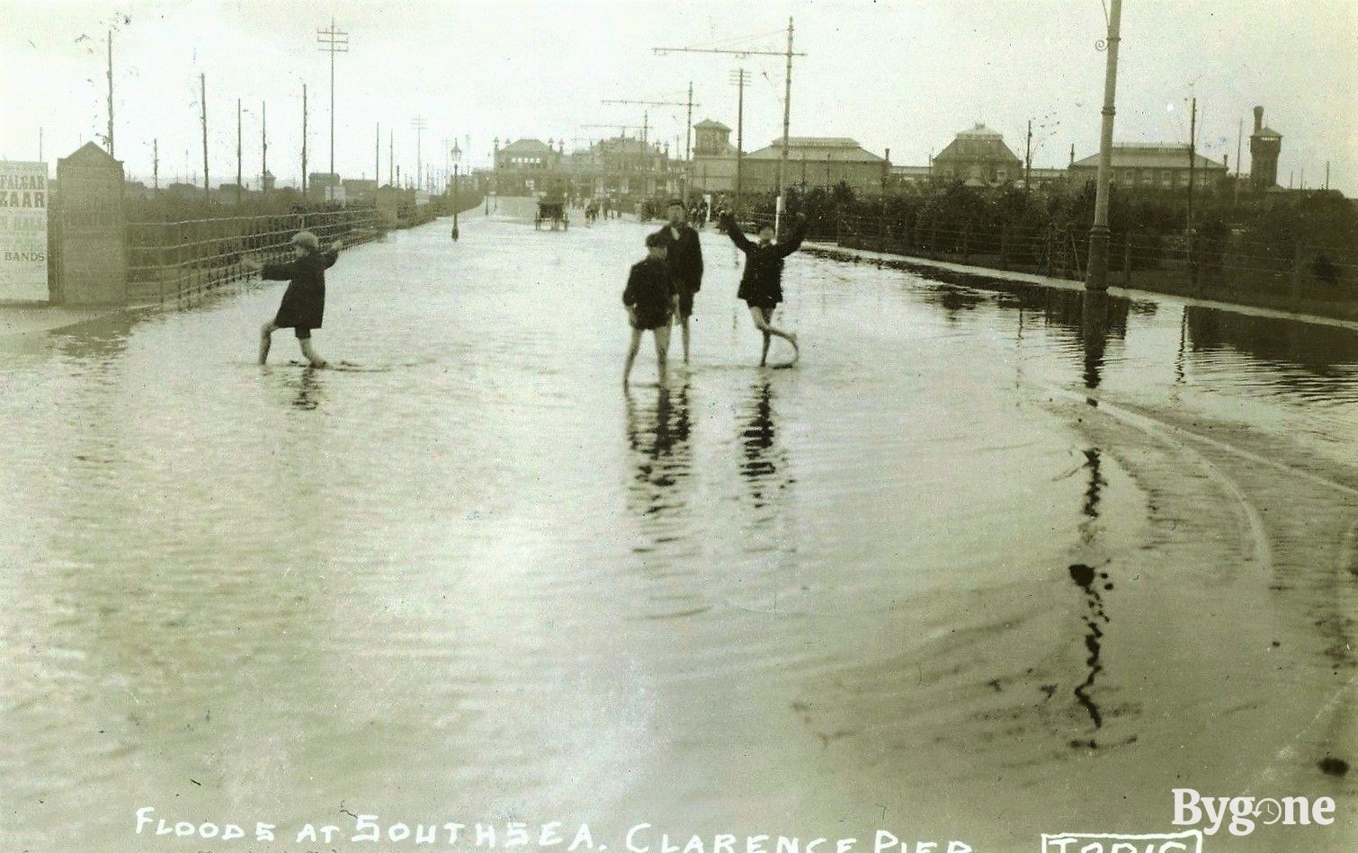 Flooding at Southsea Seafront, Clarence Pier