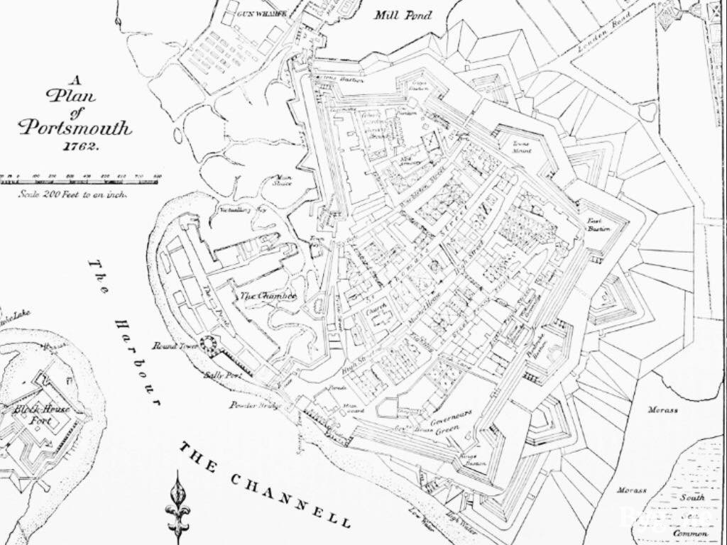 Map of Portsmouth - 1762