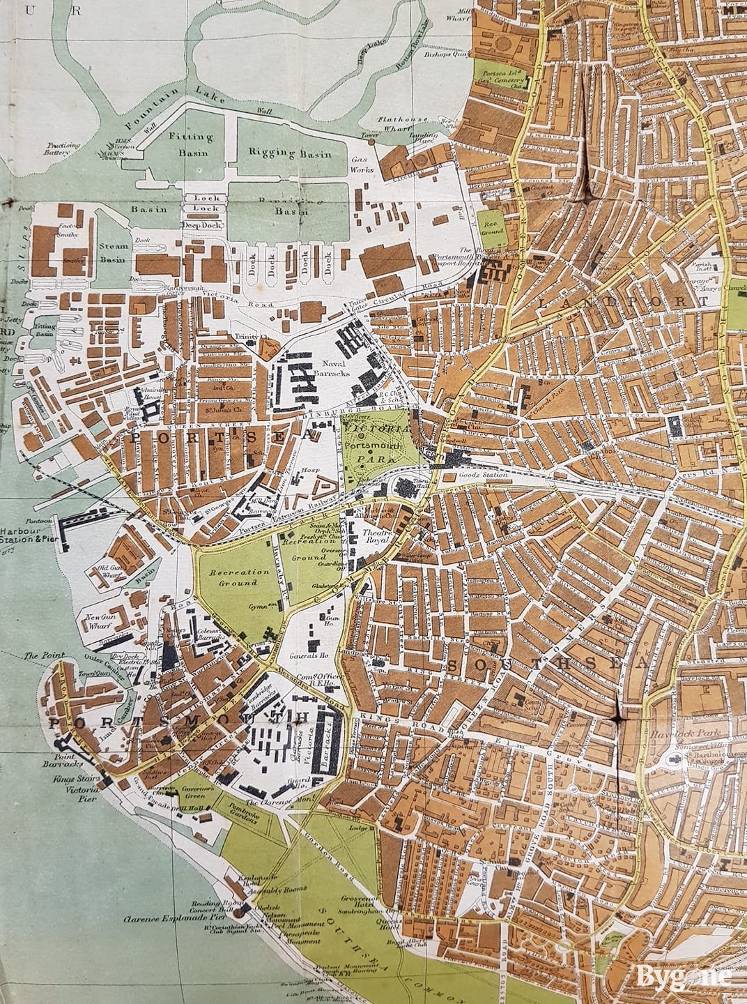 Map of Portsmouth, Pre-1914