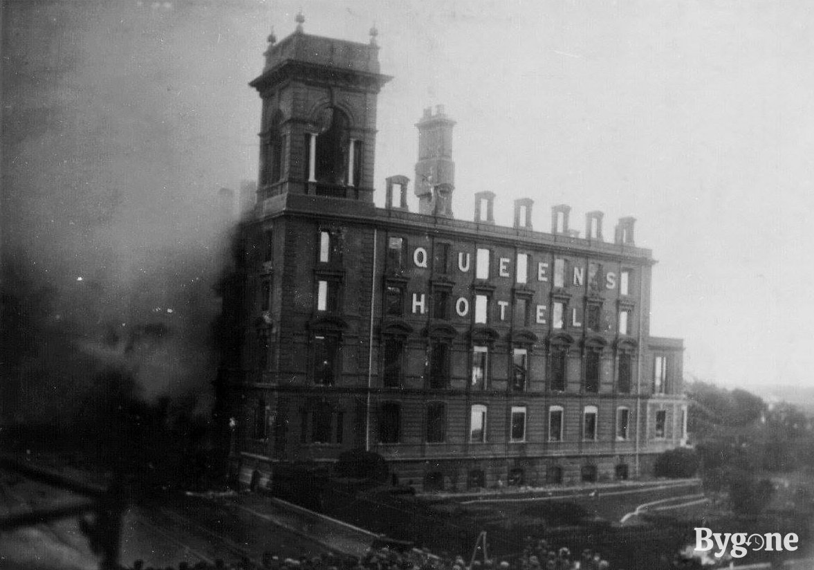 Queens Hotel, Southsea, after the fire, 1901