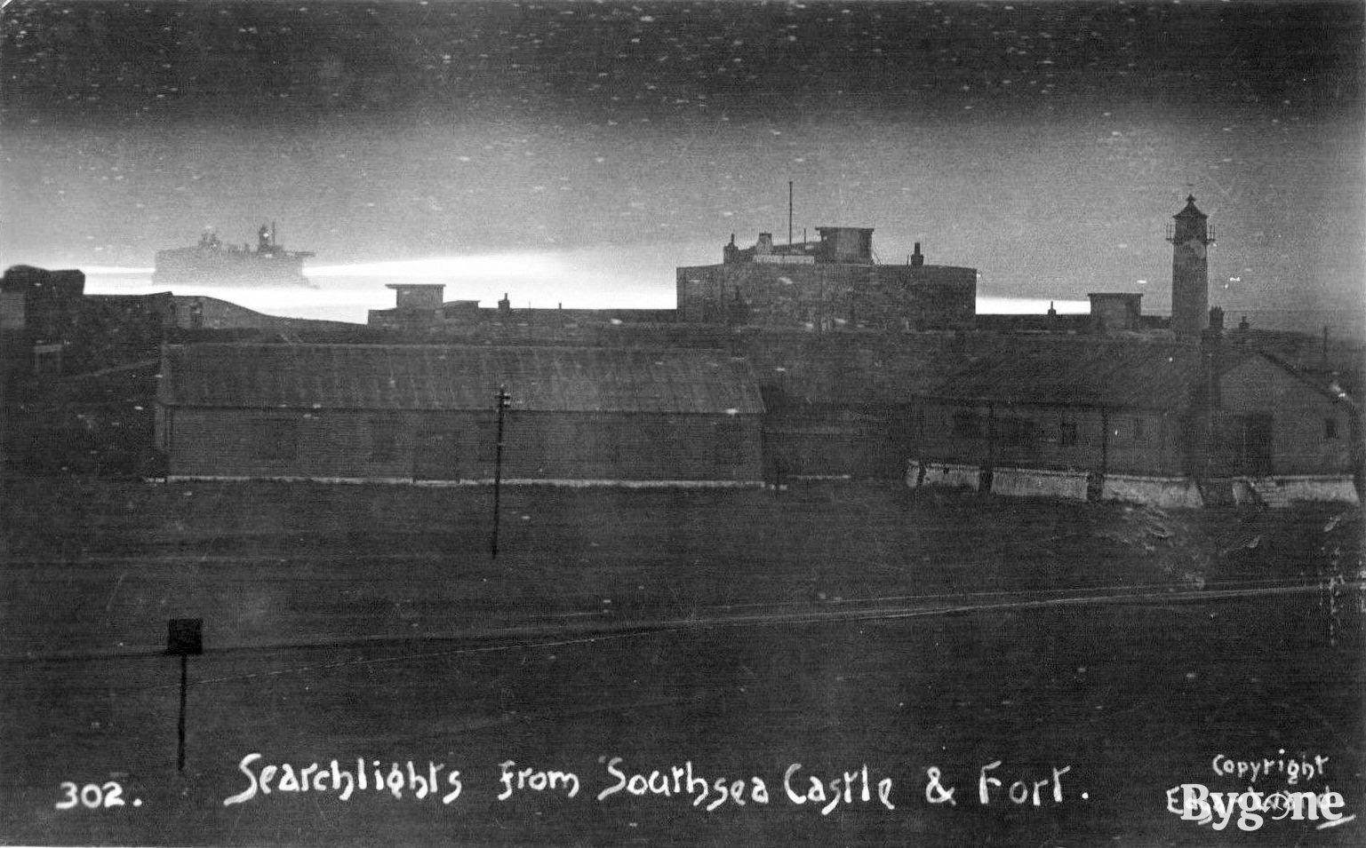 Searchlights from Southsea Castle & Fort