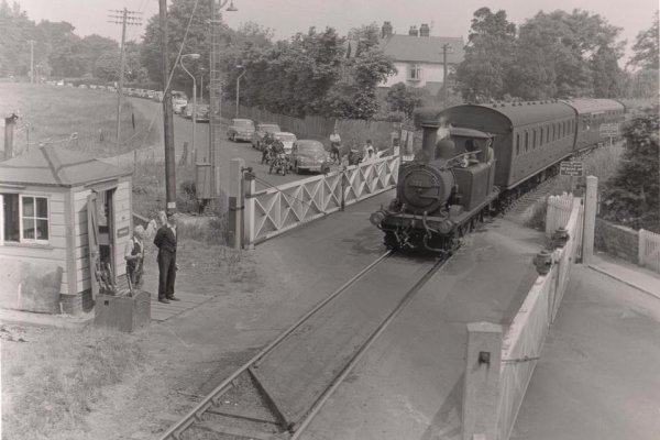 Railway Crossing on the Hayling Billy Line, Langstone
