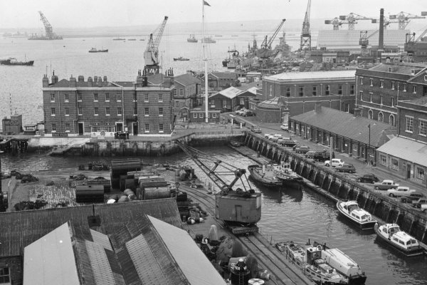 Dockyard, South Camber, Kings Stairs, 1970