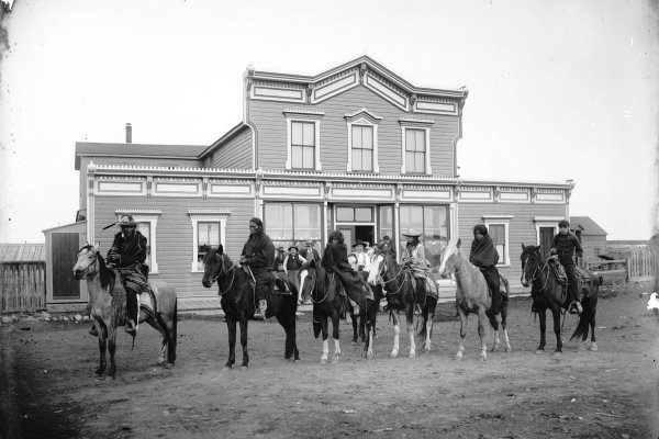 Blackfeet Indians at Gleichen, N.W.T. [LGN 651]