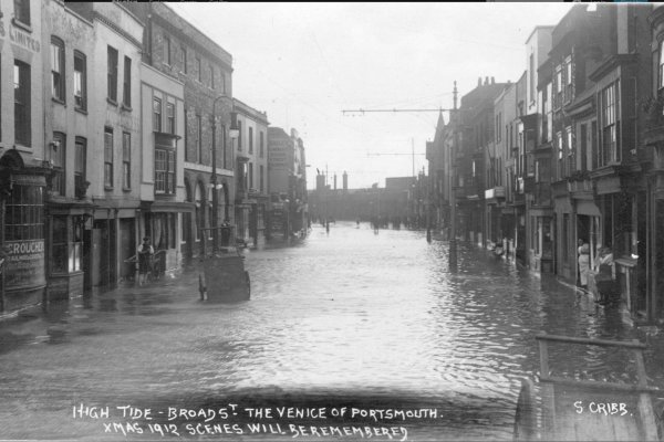 Broad Street tidal flood, Old Portsmouth