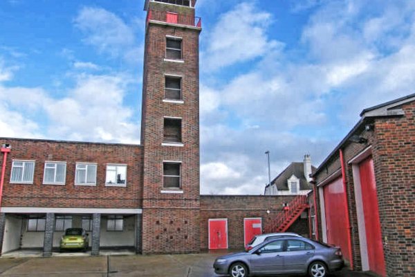 Copnor Fire Station, tower and car park